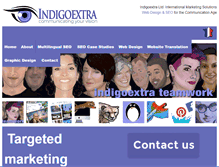 Tablet Screenshot of indigoextra.com